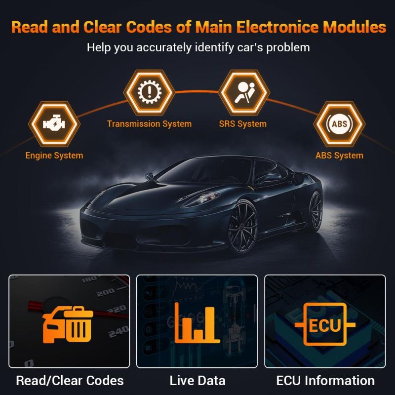 Foxwell Nt716 OBD2 Car Diagnostic Tool 4 System Code Reader Oil Epb TPS Sas TPMS ABS Reset Professional OBD 2 Automotive Scanner