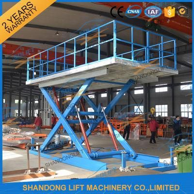 Auto Hydraulic Steel Plate Scissor Car Lifting Equipment