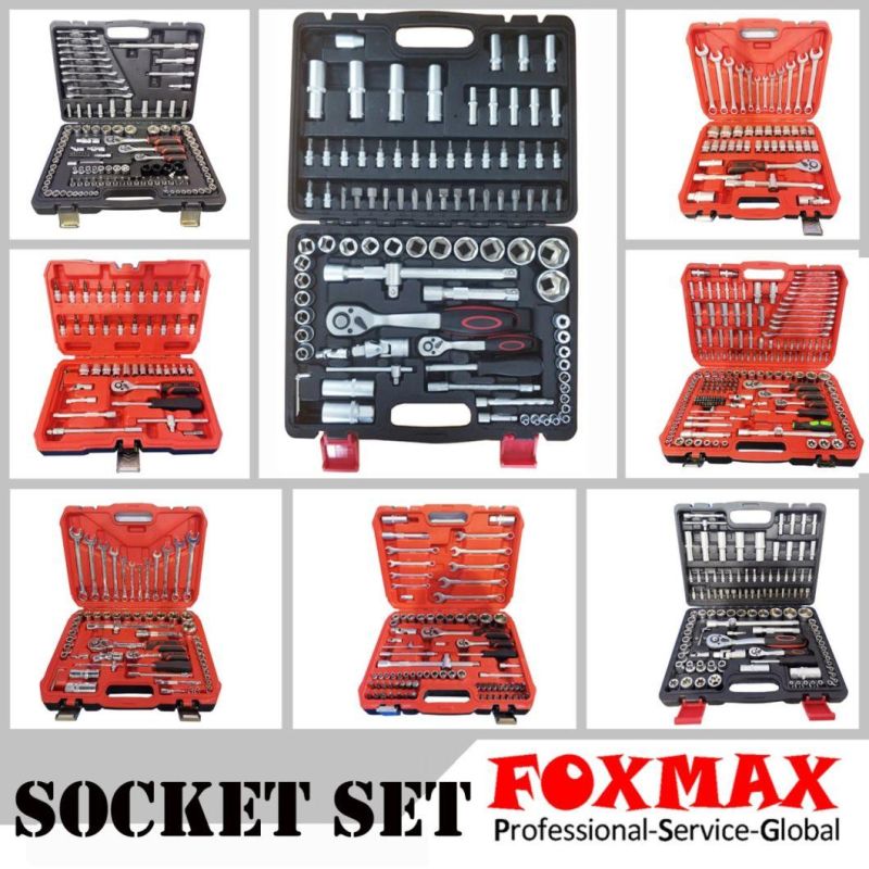 Handtools Professional 1/4"&3/8"&1/2"Dr. 121PCS Socket Set (FST-66)