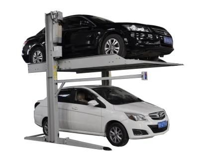 Manufacturer Two Post Double Layers Hydraulic Vehivle Parking Lifts