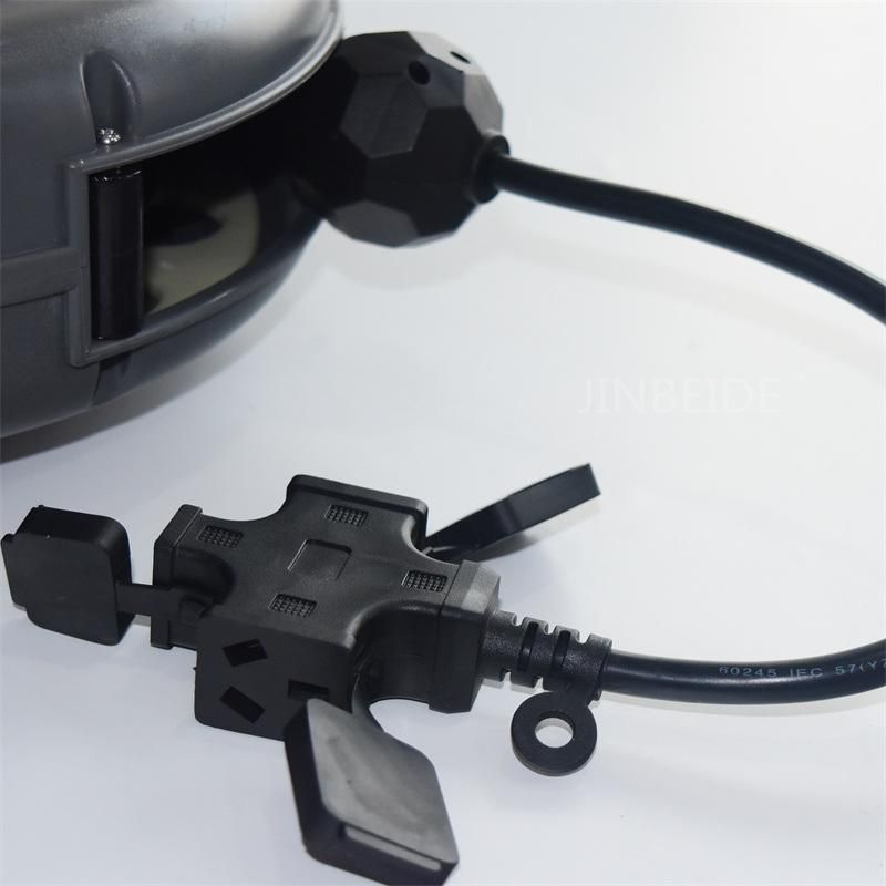 Jinbeide Cable Reel Garden Hose Reel Automatic Retractable Electric Wall Mounted Car Wash Electrical Cable Reel