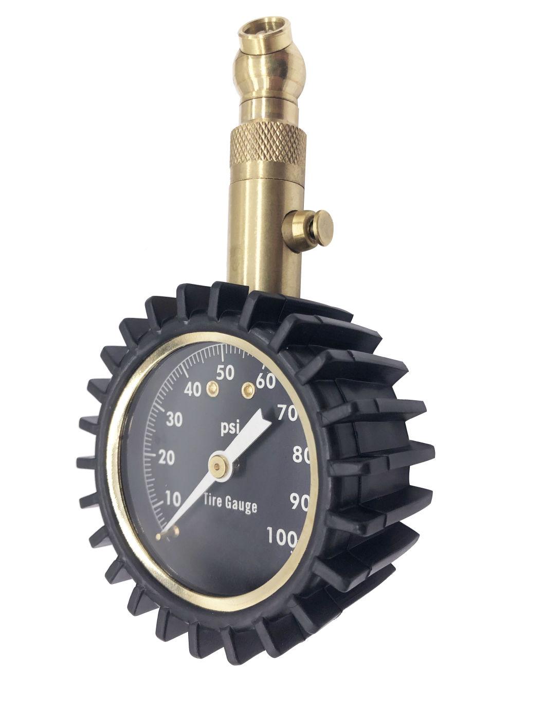 Heavy Duty Dial Tire Gauge with 360 Degree Swivel Chuck