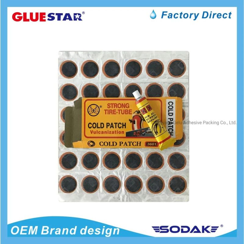 Hot Sell Strong Adhesive Tire Tube Cold Patch Cold Tire Patch Tire Tube Glue (cold patch)