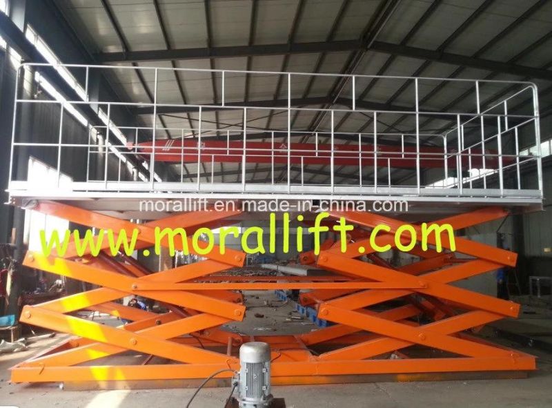 Hydraulic heavy loading double scissor car lift platfrom