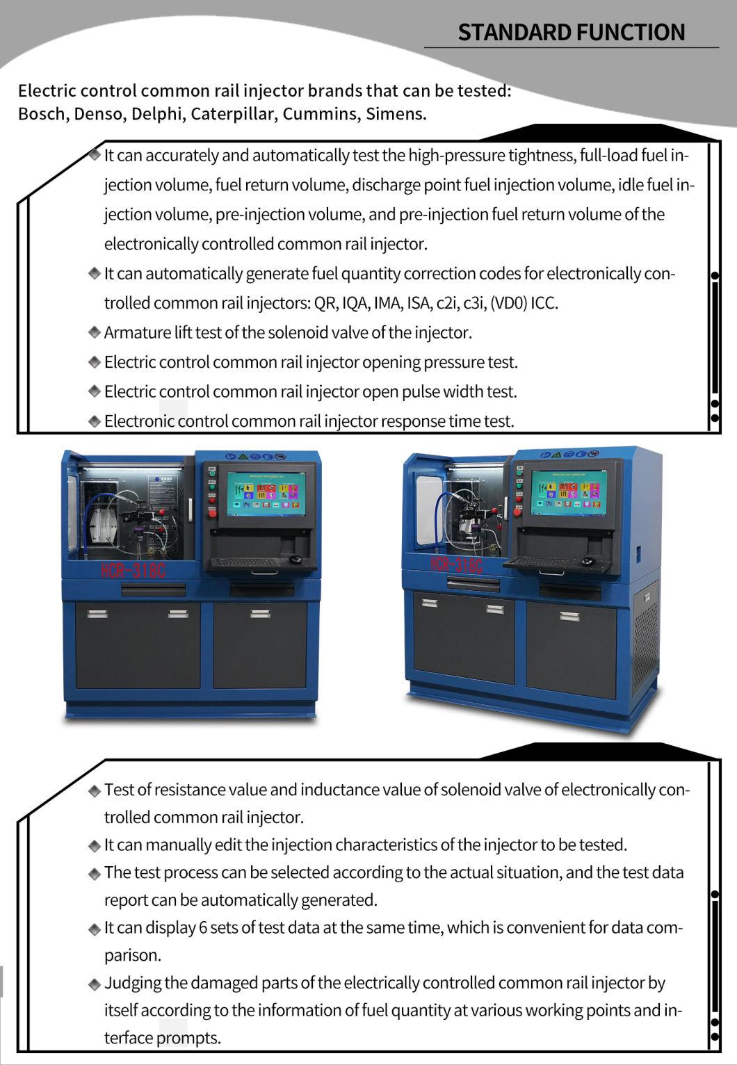 Hcr-318c Universal Testing Machine Measuring Instruments Common Rail Laboratory Equipmentcar Diagnostic Tool Diesel Injector