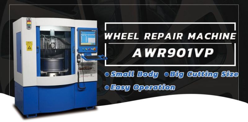 New Design Vertical Diamond Cutting Alloy Wheel Repair Lathe Machine