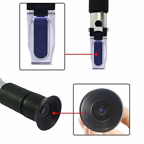 Digital Handheld Refractometer Antifreeze Tester Portable Brix Beer Refractometer Battery Electrolyte Wiper Fluid Automatic Temperature Dual Scale