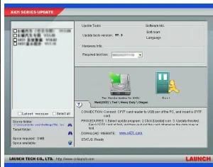 Launch X431 Update Software