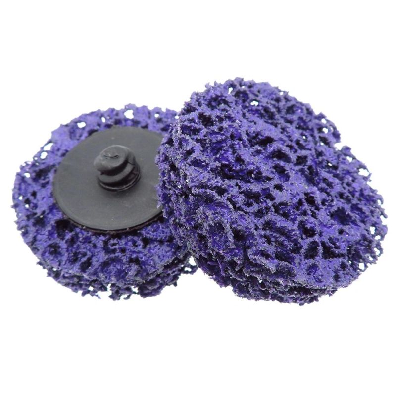 2" 50mm Quick Change Roll Lock Easy Strip & Clean Discs Purple for Paint Rust Removal Auto Surface Prep