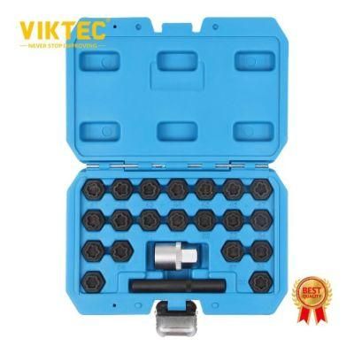 Automotive Timing Tool for 22PC Special Wheel Nut Socket Set for BMW (VT13008C)