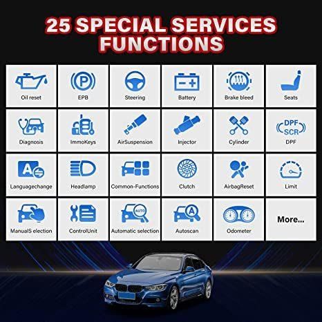 Newest Car Diagnostic Scan Tool Vehicle Scanner Car Diagnostic Machine for All Cars OBD2 Diagnostics with 15+ Reset Service