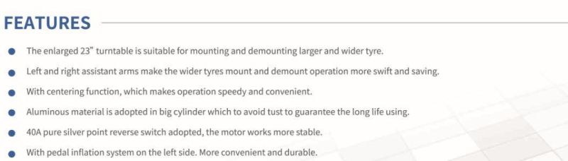 Semi-Automatic Tyre Changer with Assistant Arm Tire Changer Car Repair and Maintenance Machine