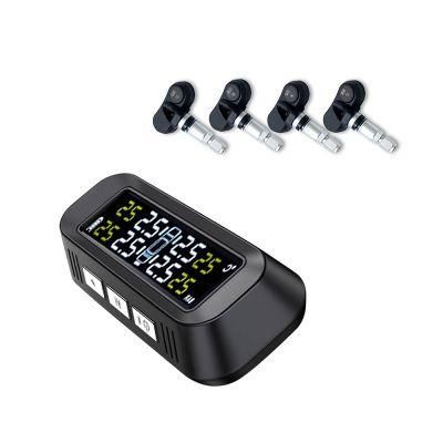 Solar-Powered Tire Pressure Monitoring System TPMS with 4 Internal Senors