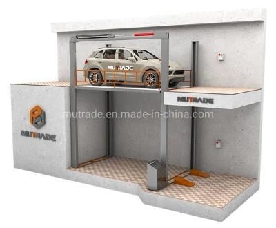 2 Stop Parking Lift Vertical Platform Car Lift