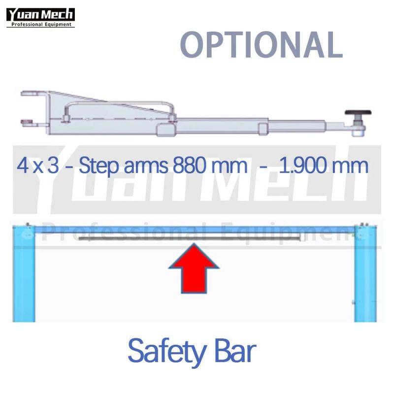 4t Lift with Three Short Arms and Two Long Arms