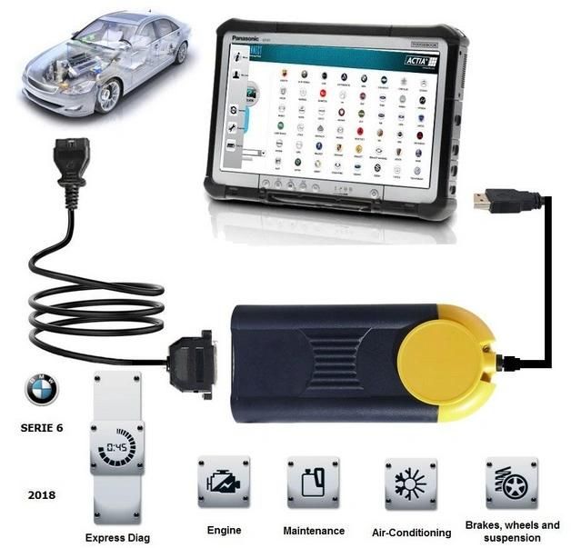 Multi-Diag Access J2534 Pass-Thru OBD2 Device V2018.03