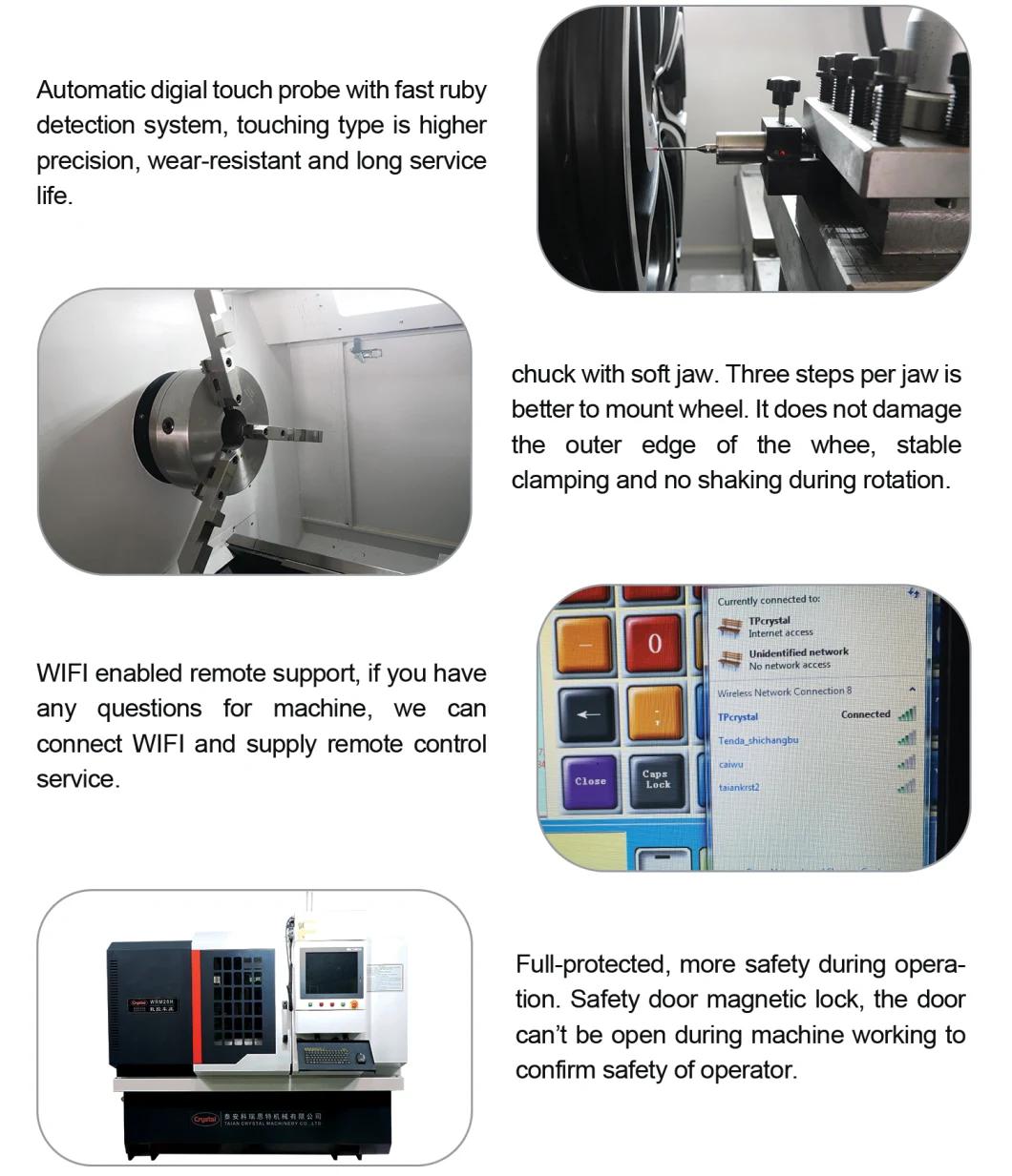 380V Voltage and New Condition CNC Wheel Repair Lathe Machine Wrm28h