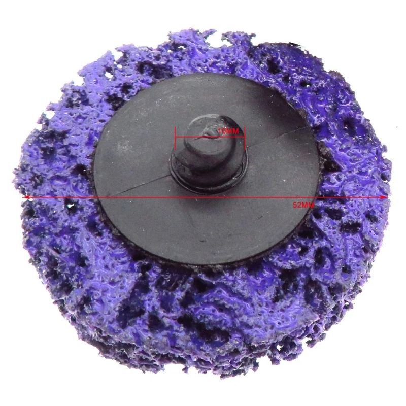 2" 50mm Quick Change Roll Lock Easy Strip & Clean Discs Purple for Paint Rust Removal Auto Surface Prep