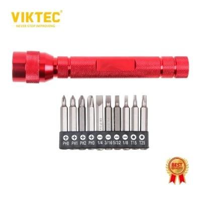 10 in 1 LED Flashlight Bit Driver Set (VT13834)