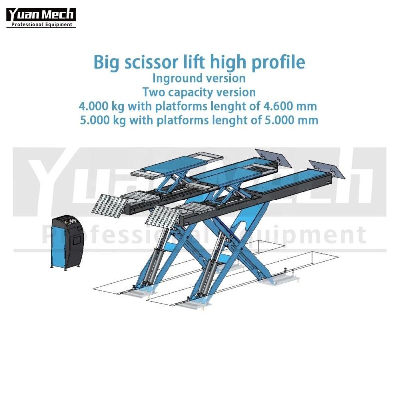 Inground Big Scissor Lift for Wheel-Alignment