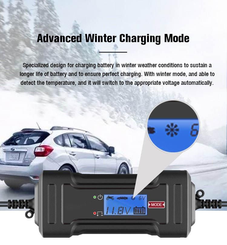 High Quality Intelligent Automatic 12V 4AMP Car Battery Charge Charger