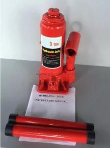 3 Ton No Leak No Repair Hydraulic Welding Bottle Jack 190-368mm, Ce Certify