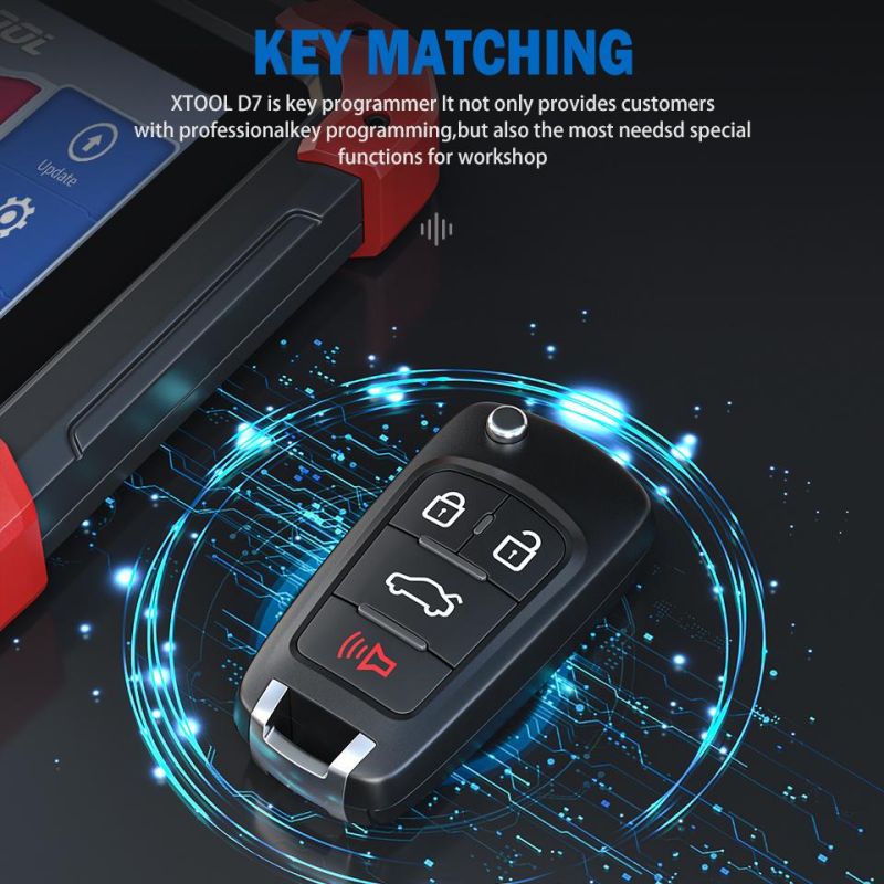 Xtool D7 OBD2 Scanner Automotivo Car Diagnostic Tool Key Programmer Code Reader Obdii Key Coding Full System Diagnostic Tools