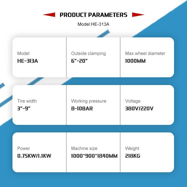 CE Top China Hot Sale Motorcycle Tyre Repair Workshop New Tire Changer