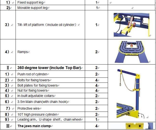 New Design Auto Body Collision Straightening Bench