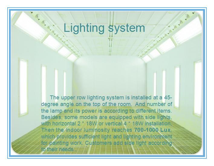 Reinforced Steel Made Auto Downdraft Spray Booth Industrial Paint Booth