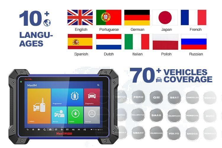 Autel Im608 Car Key Program Diagnostic Tool Powerful OE Level Diagnostics Powerful Combination of Key Programming/All System Diagnostics/Advanced Maintenance