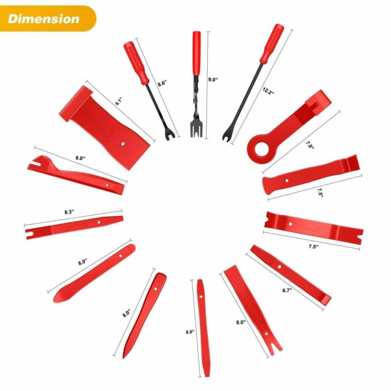 40PCS Auto Car Radio Panel Auto Car Radio Panel Door Clip Panel Trim Dash Audio Removal Installer Pry Kit Repair Tool Pry Tool Hand Tools