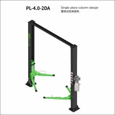 Puli 4t/8840lbs Two Post Car Lift Arch Clear Floor Plate Car Jack Garage Equipment Hydraulic Lift on Sale Pl-4.0-2da