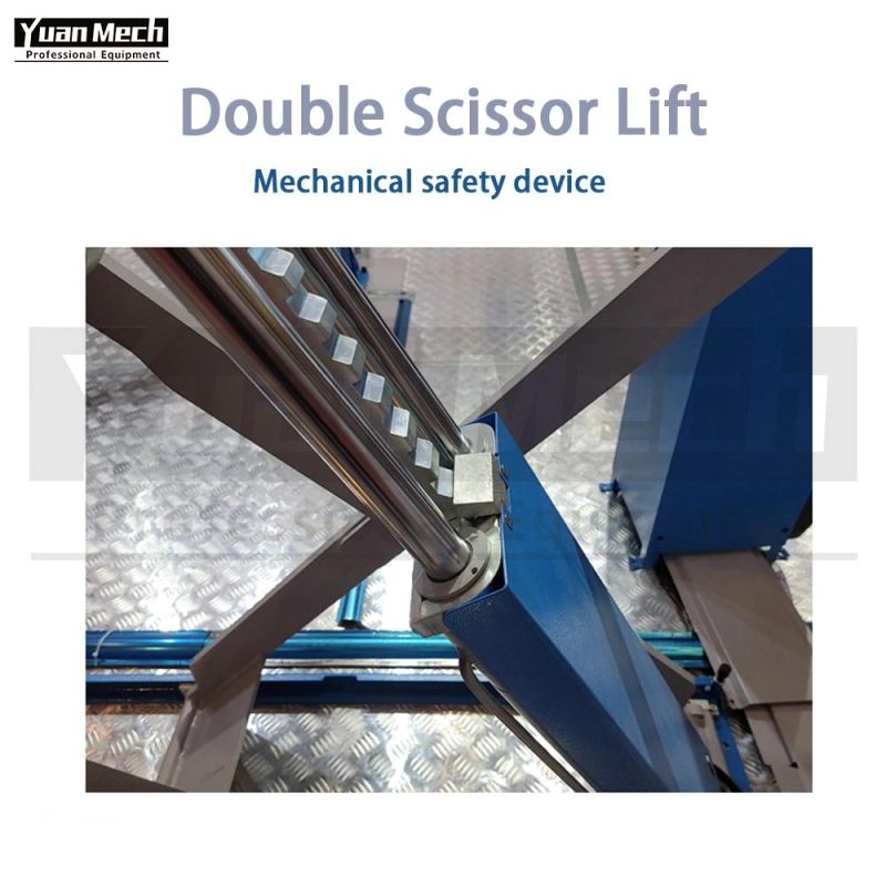 Yuanmech Dl30crs Low Profile Double Scissor Lift for Caravan and Mechanical Safety Devise