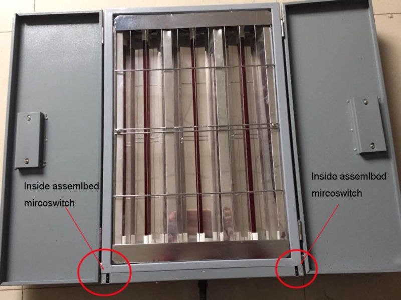 AA4c Spray Booth with Red Infrared Heating Lamps