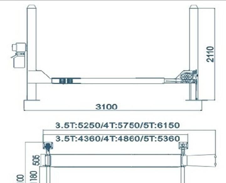 AA4c 4 Post Car Parking Lift (AA-4P35)