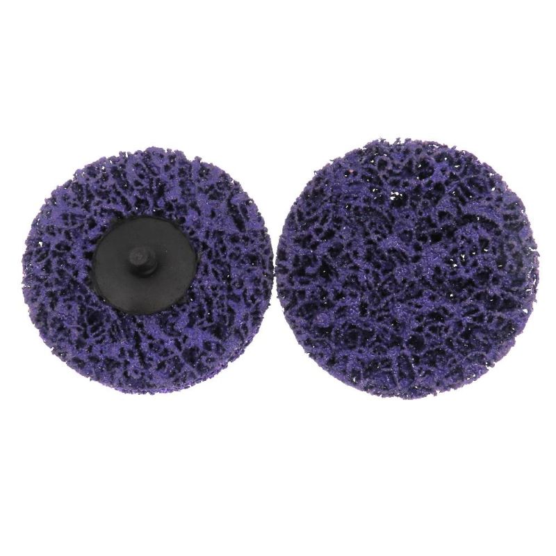 3 Inch 75mm Round Purple Quick Change Surface Conditioning Wood Stainless Steel Sanding Flap Discs for Sandstone