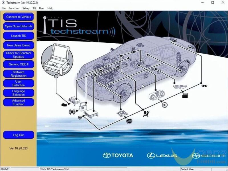 Mini Vci for Toyota V16.20.023 Single Cable Support Toyota Tis OEM Diagnostic Software