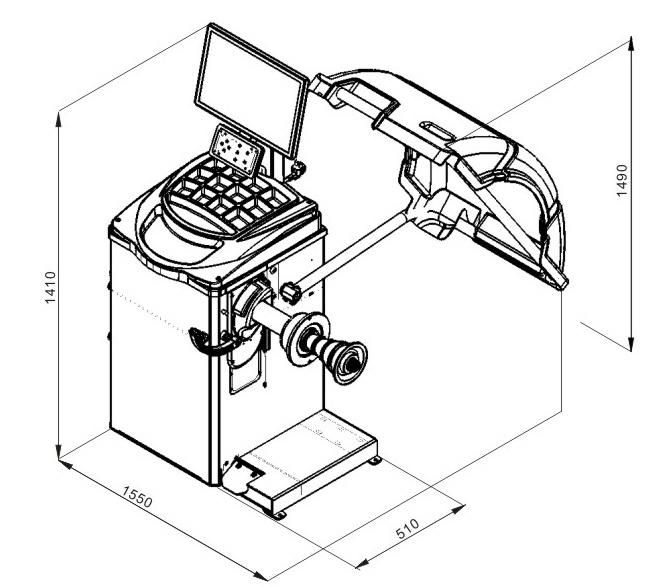 Automatic Car Repair Garage Equipment for Balancing Wheel