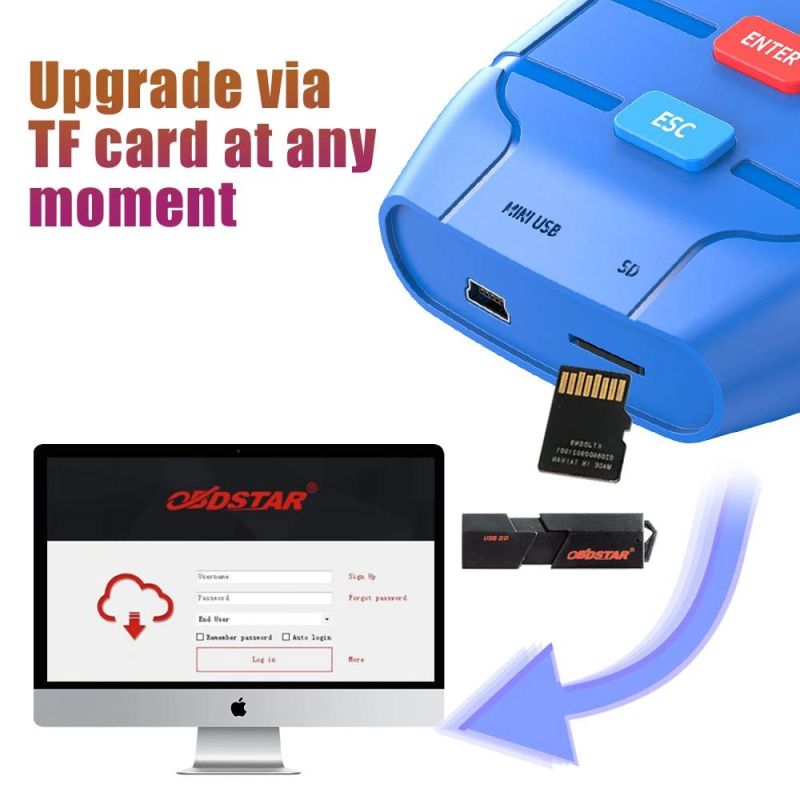 Obdstar X-100 X100 PRO Auto Key Programmer (C+D) Type for IMMO+Odometer+OBD Software Get Free Pic and Eeprom 2-in-1 Adapter