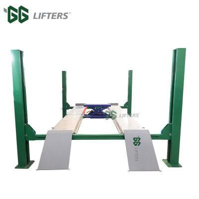 4.5 tons Electric Hydraulic Four Wire Rope Drive Car Lifts