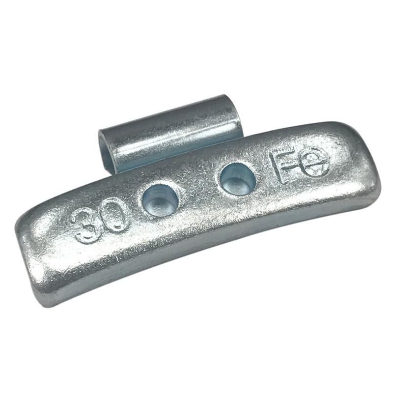 Garage Equipment Hot Sale Fe Clip-on Wheel Balance Weight for Steel Rims with Zinc Plated