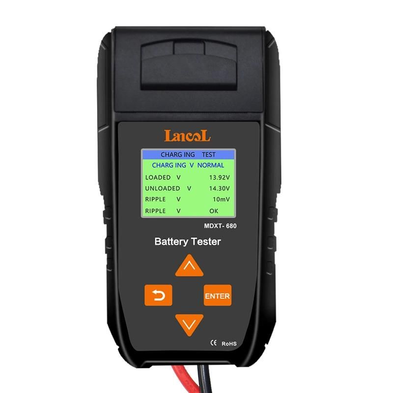 Color LCD Display Auto Battery Analyzer