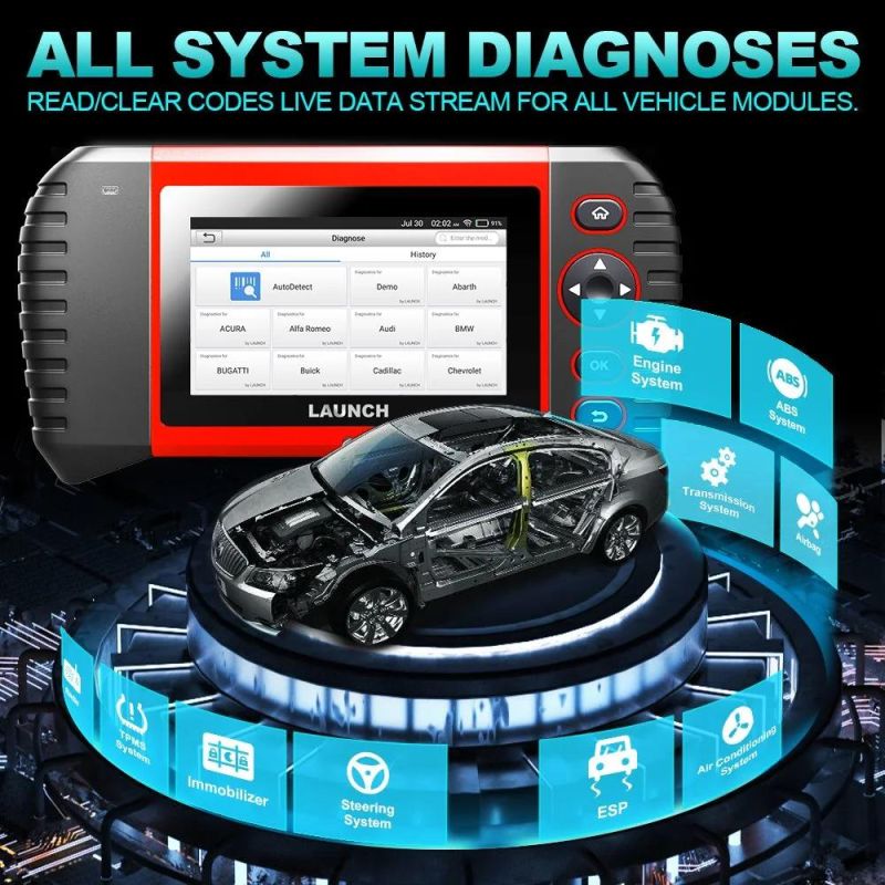 OBD Launch Scanner Crp Touch PRO Elite Launch Diagnostic Machine Cars