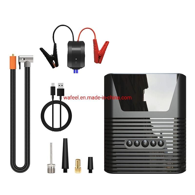 Car Battery Jump Start, 8800mAh Mobile Power Bank, Portable Car Air Compressor Max150psi