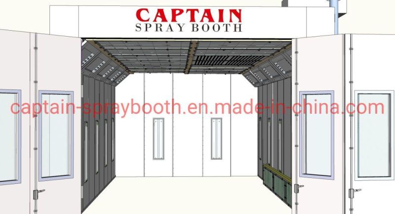 Customized Semi-Downdraft LGP/ Natural Gas Spray Paint Booth /Paint Cabinet 10m-5m-4m