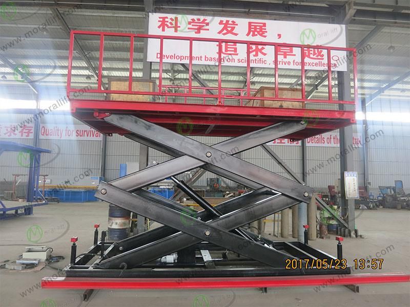 Single Basement Hydraulic Scissor Parking Car Lifter