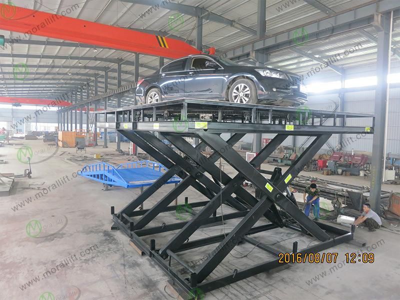 Scissor Car Lift with Revolving Turntable