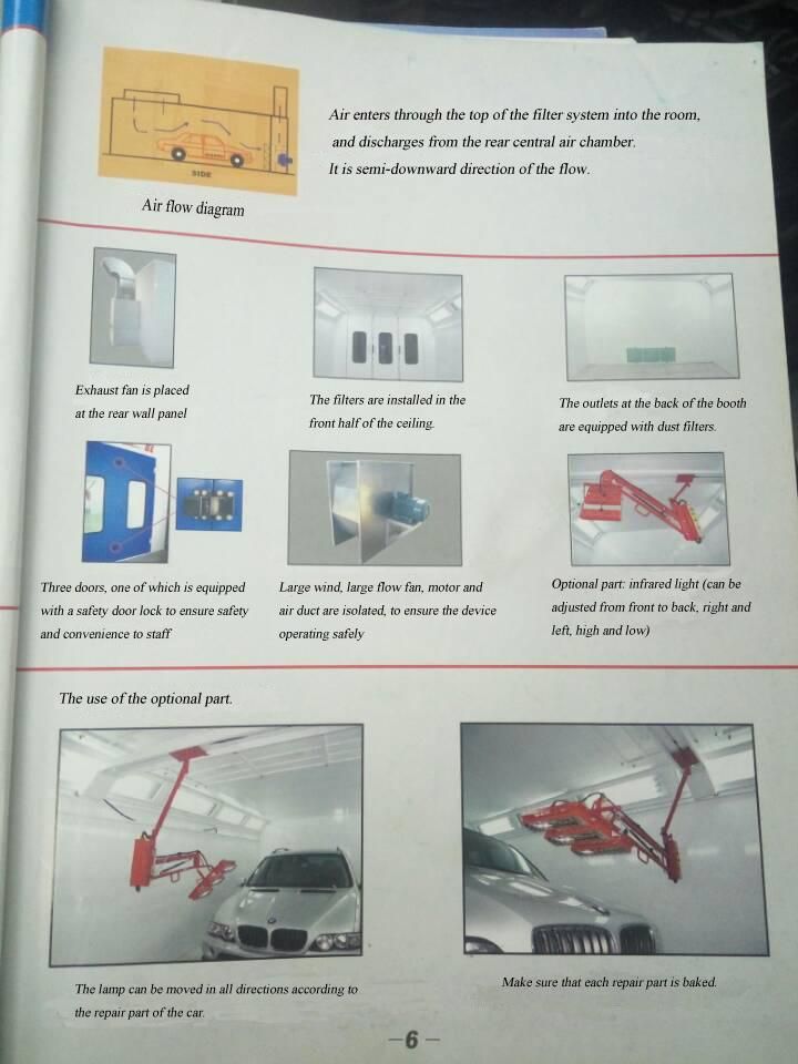 Basic Style Durable Spray Booth with Exhaust Fan (GL1-CE)