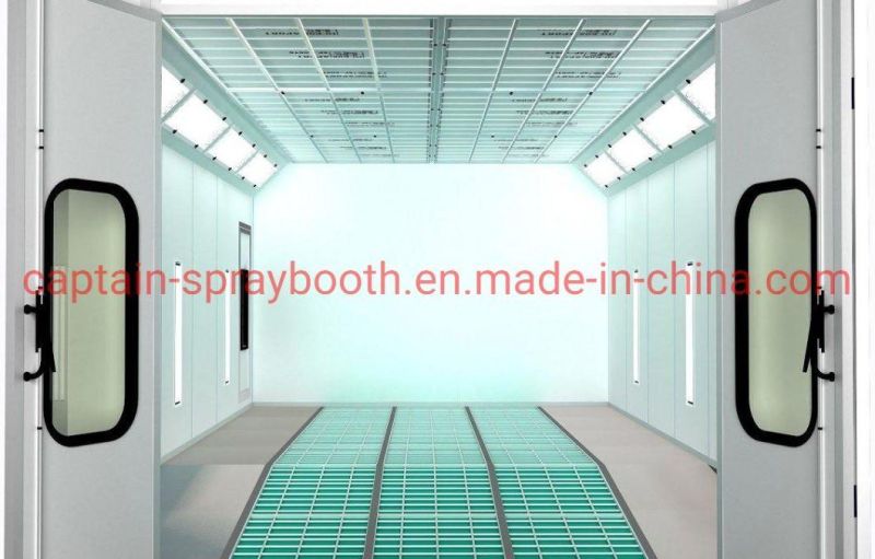 Oil Heating Build-in Ramp Auto Spray Booth /Paint Booth / Paint Cabinet